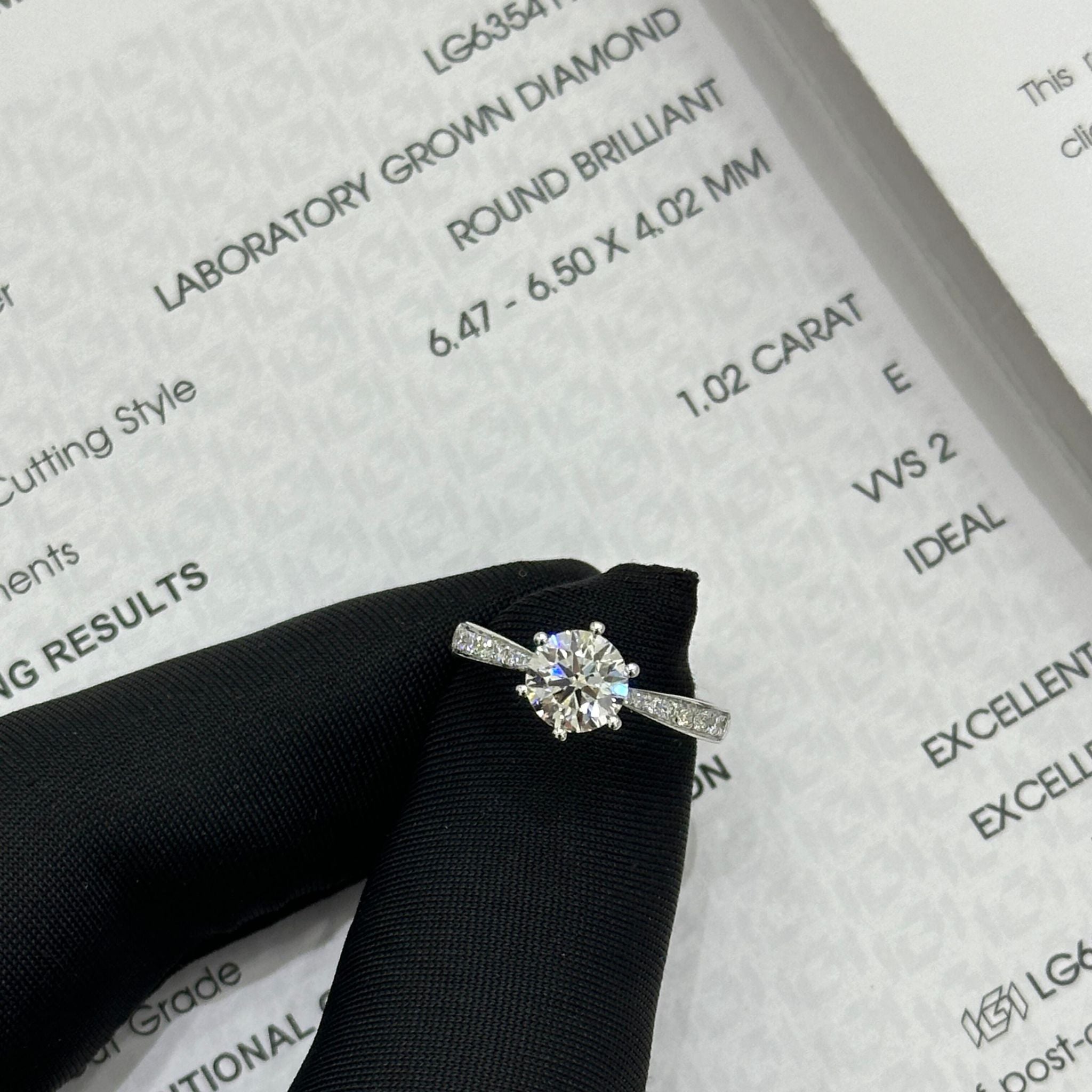 Fleurie Embrace Pavé Engagement Ring (RTS-9828)