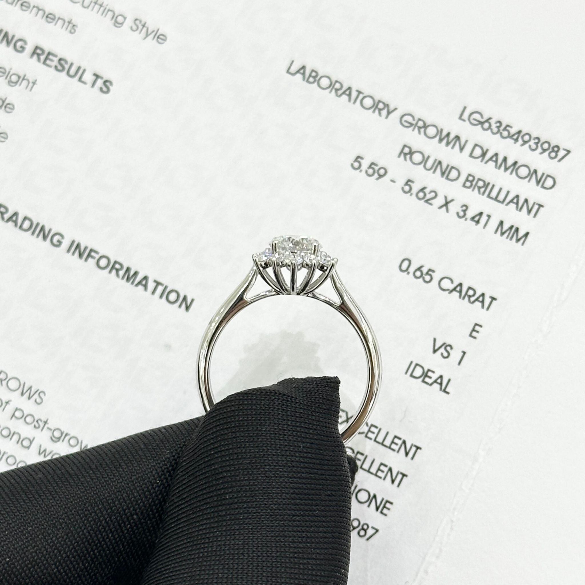 Laurie Embrace Pavé Engagement Ring (RTS-3987)