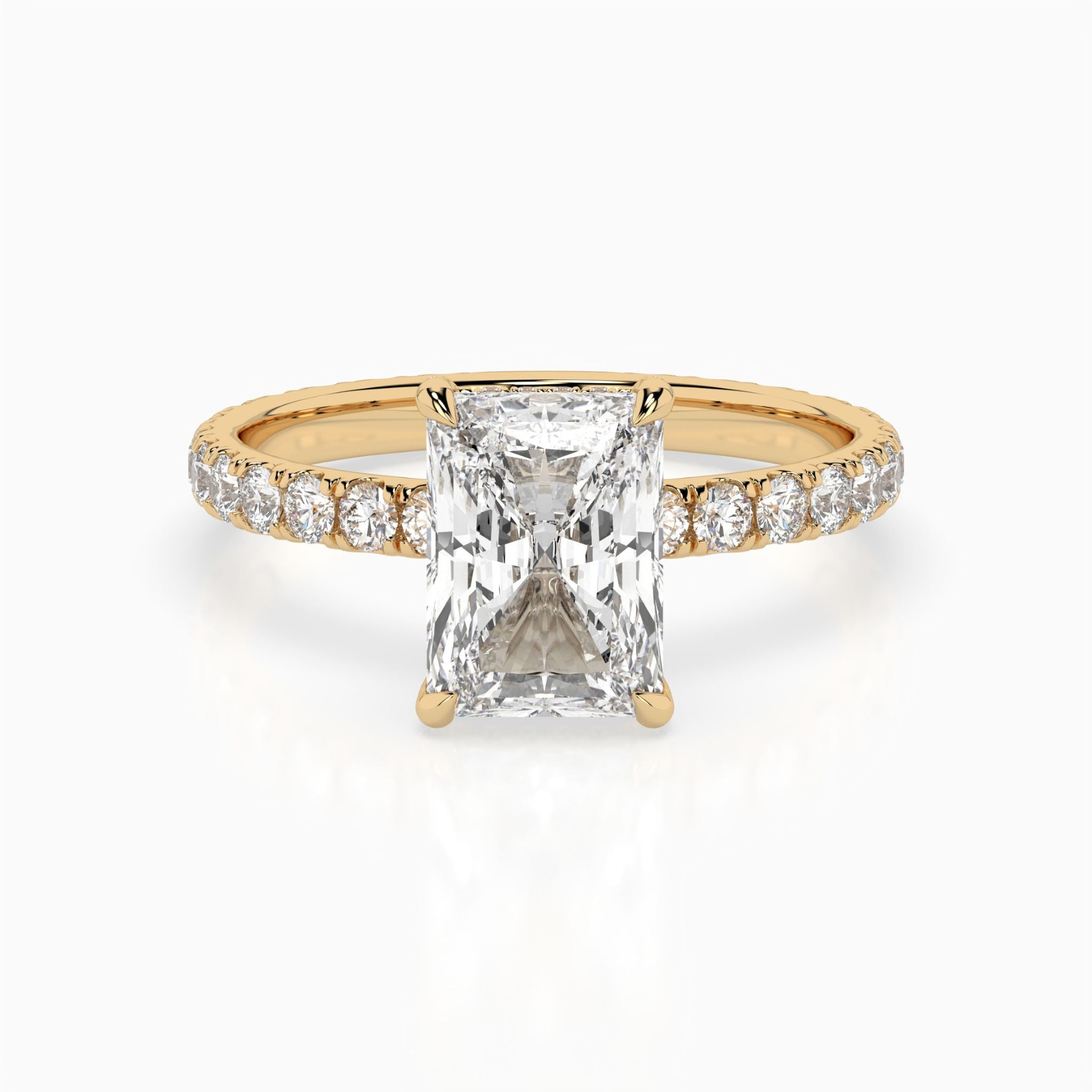 Danique Radiant Pavé Hidden Halo Engagement Ring