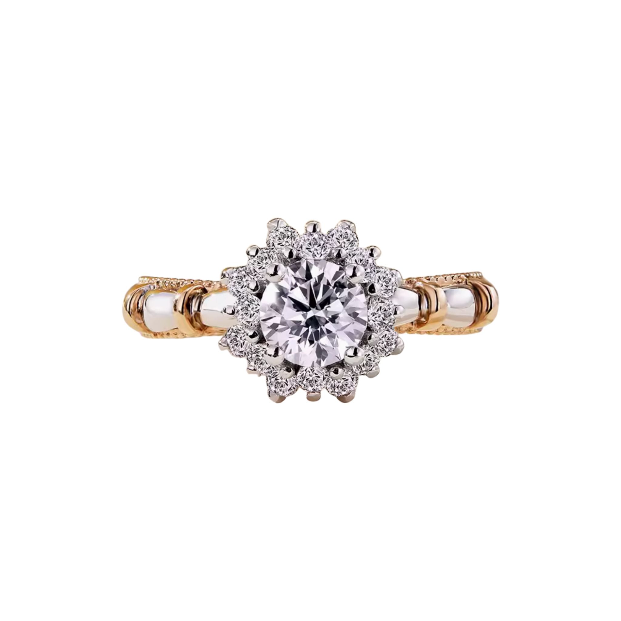 Morgeline Duo Gold Engagement Ring