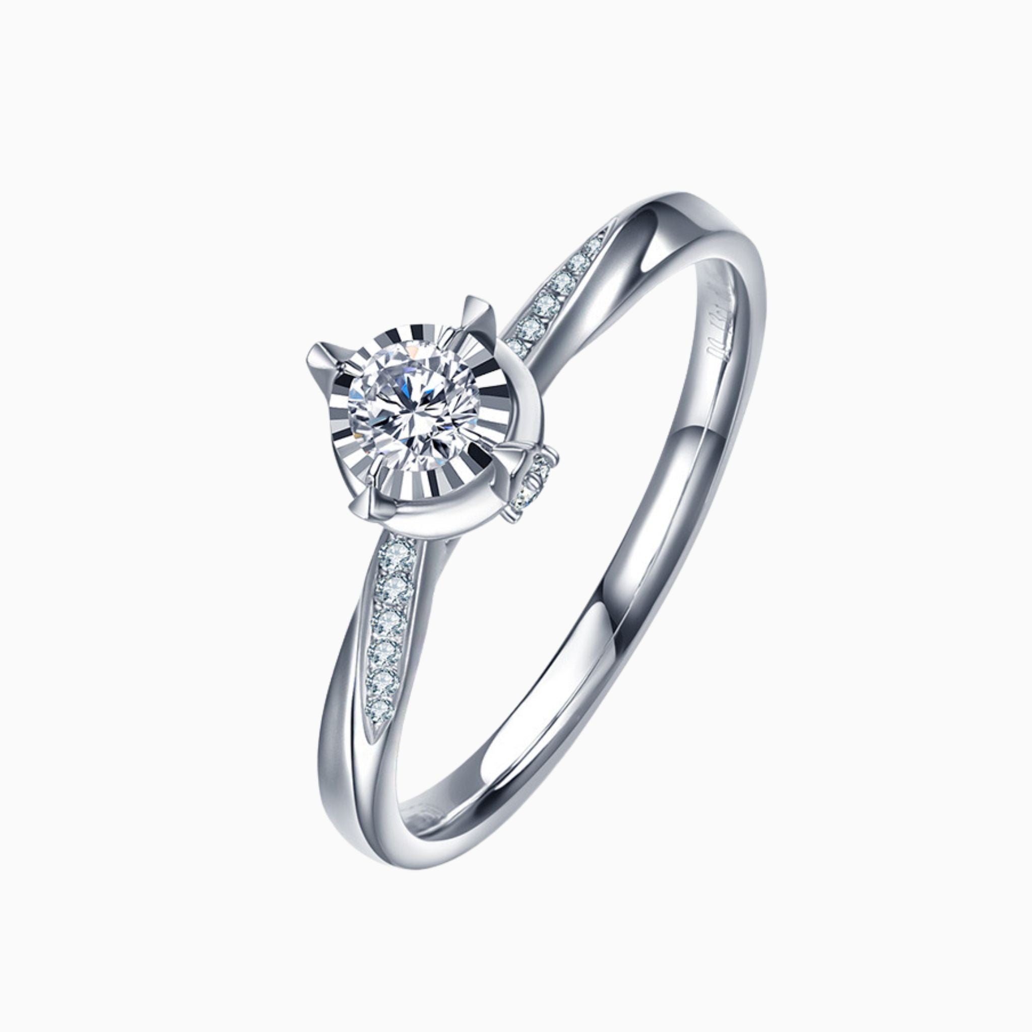 Intertwined Romance Pavé: 1 - Carat