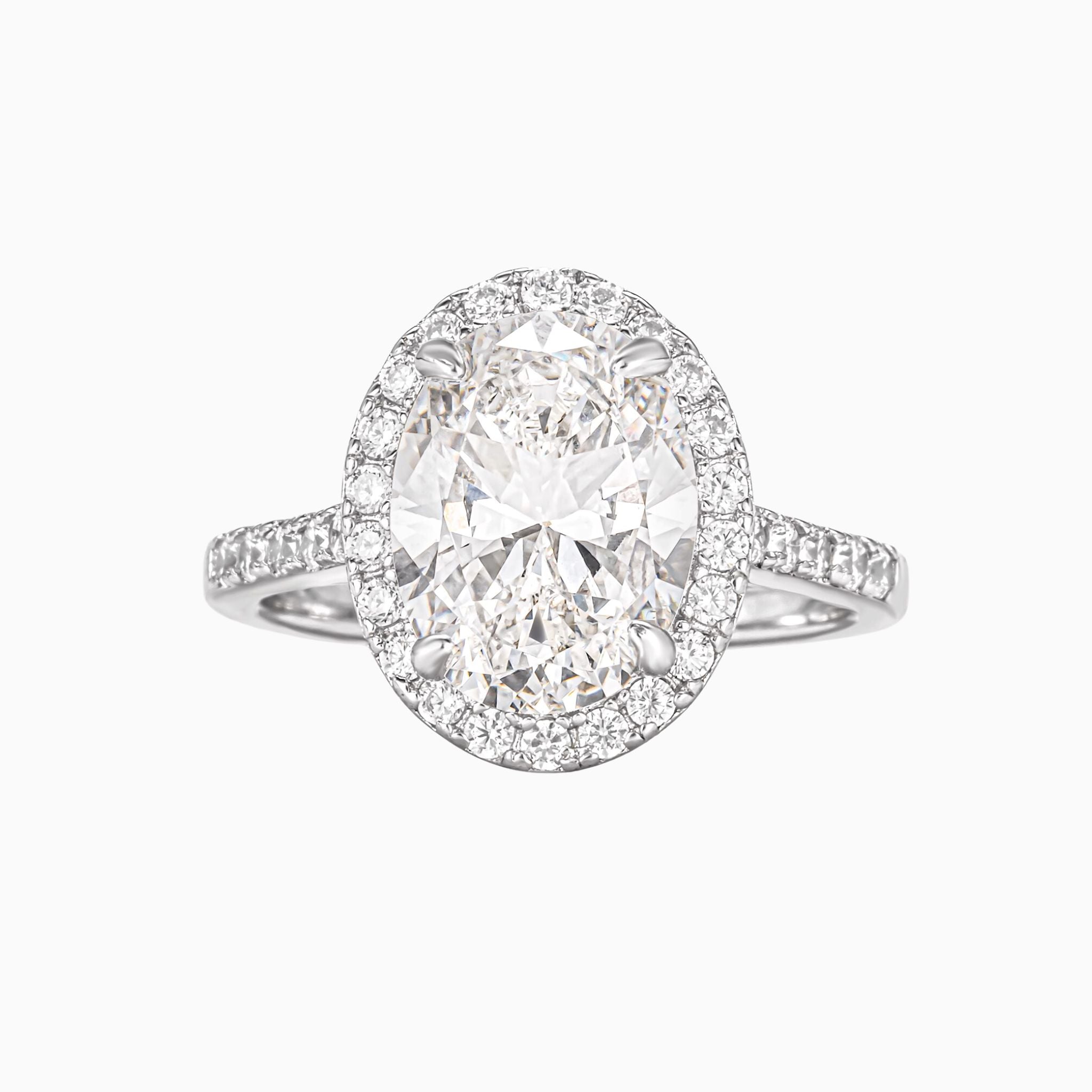 Valence Oval Halo Pavé Engagement Ring