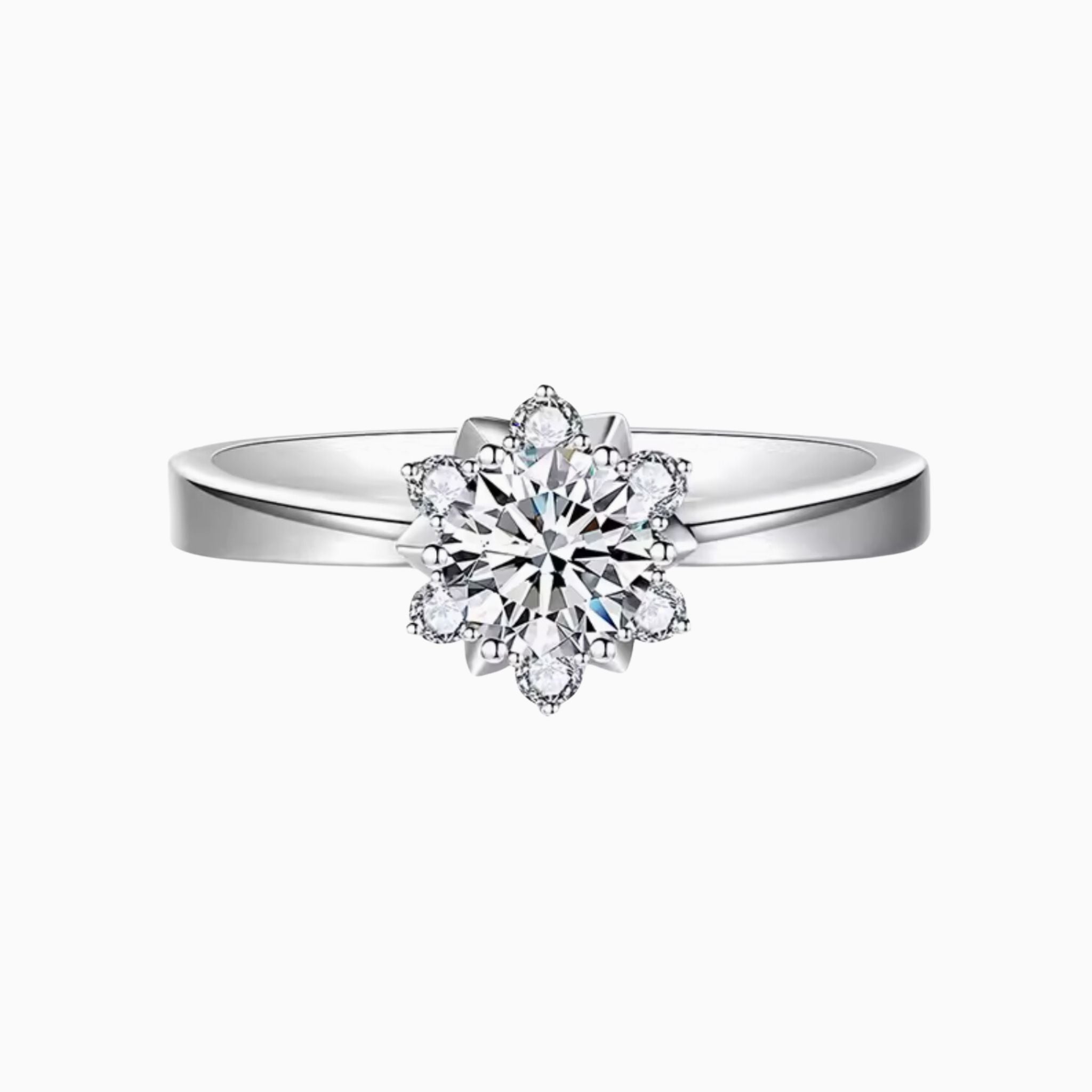 Santoline Duo Gold Eternal Flower Engagement Ring