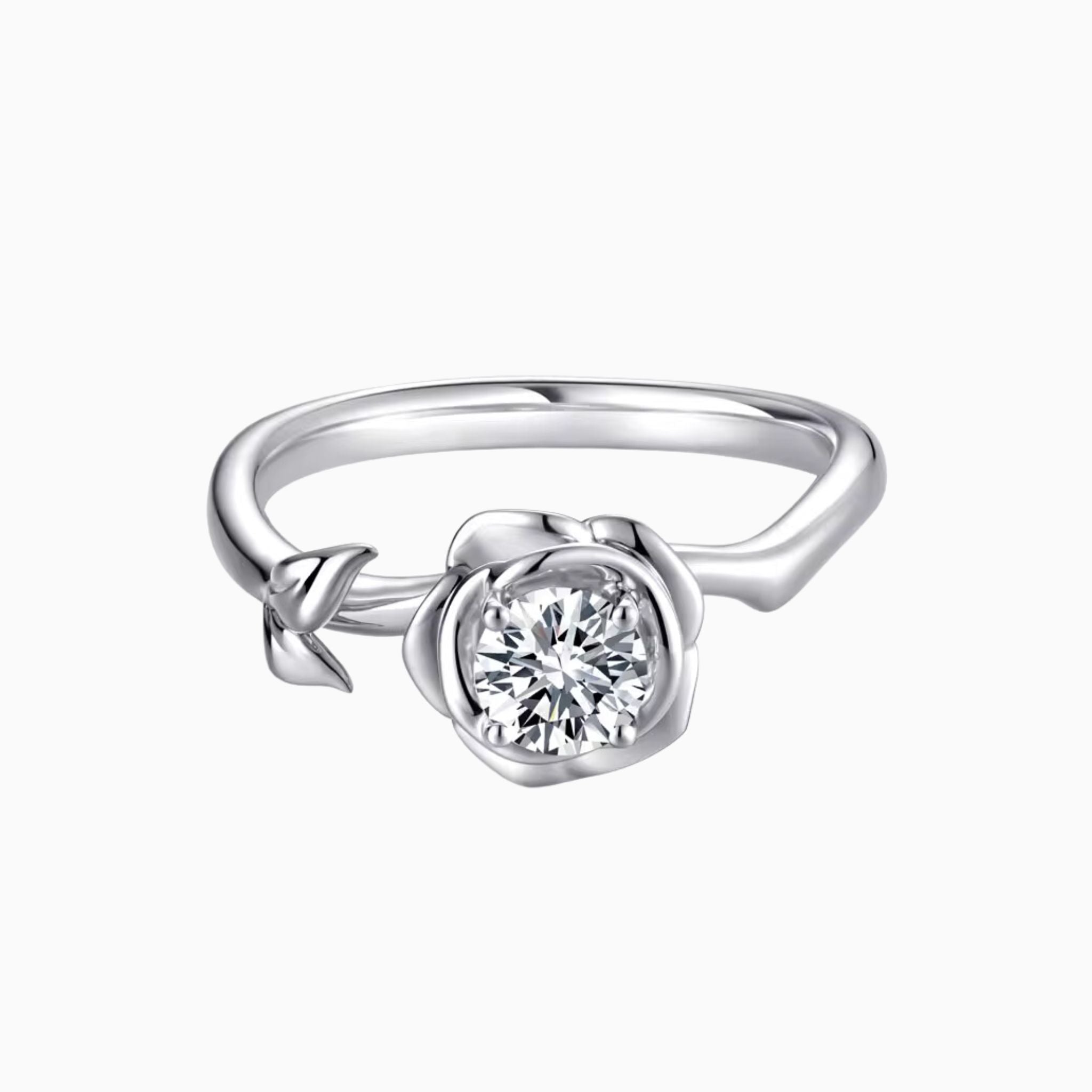 Éternelle Rose with Round Brilliant Diamond Engagement Ring