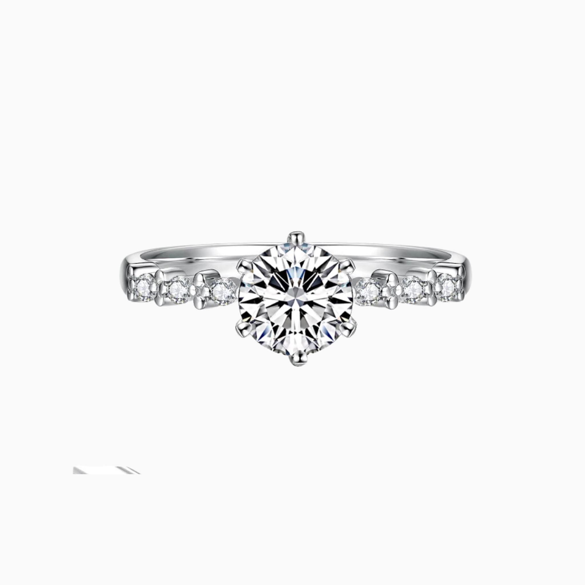 Sea Waves Engagement Ring: 1 - Carat