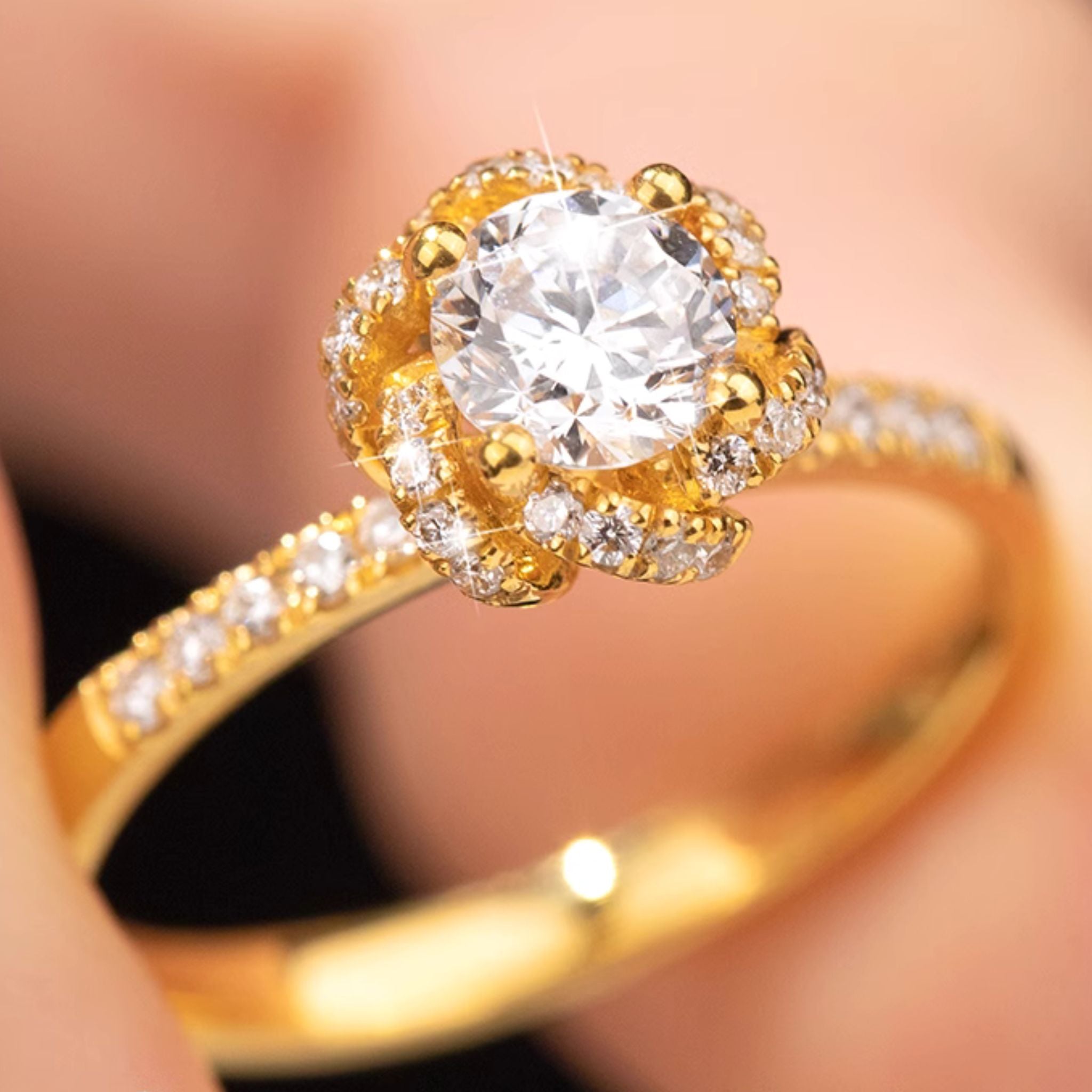 Carat Diamond 24k White Gold Wedding Ring Carat Gold 24 Carat