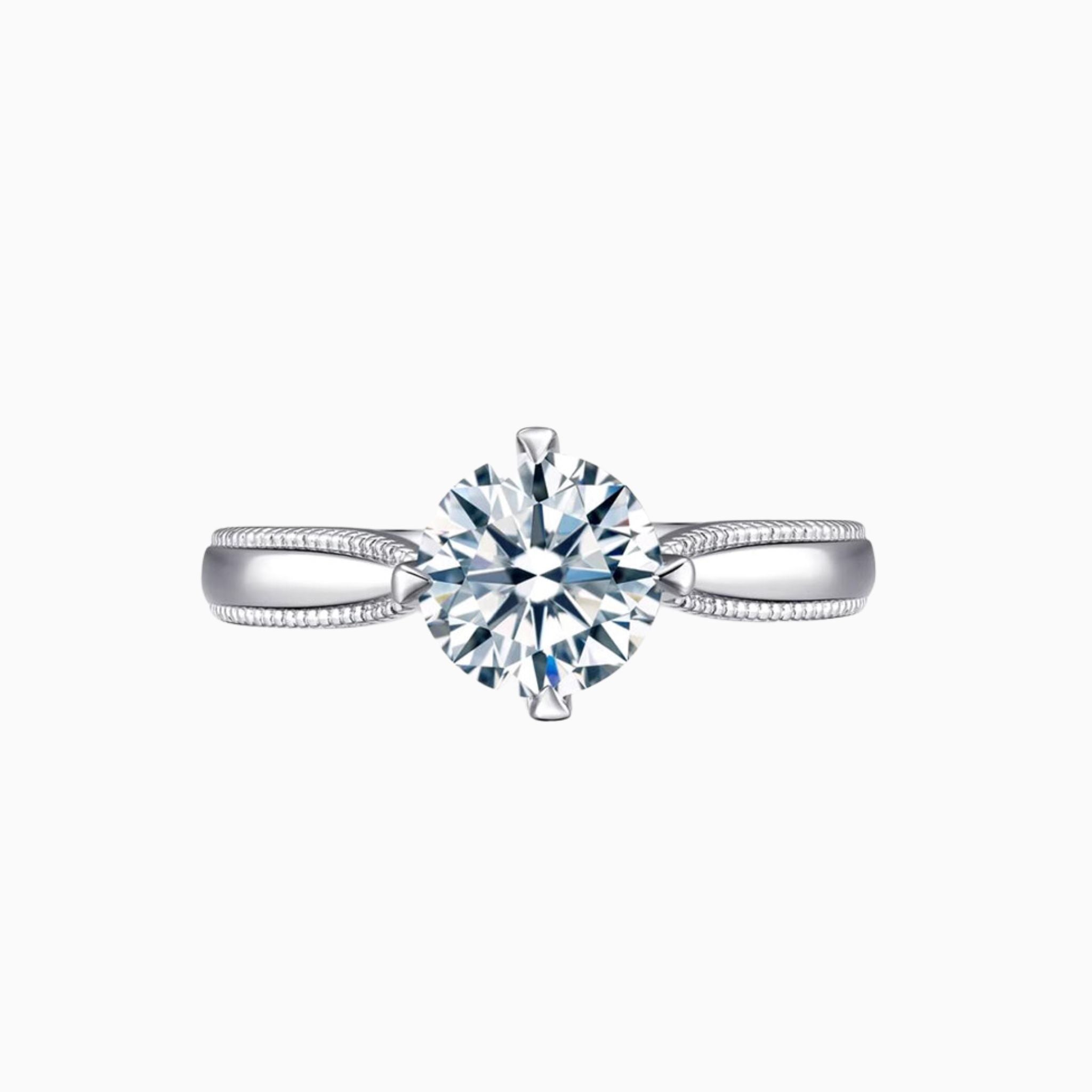 Tanaisie  Round Brilliant Engagement Ring: 1 - Carat