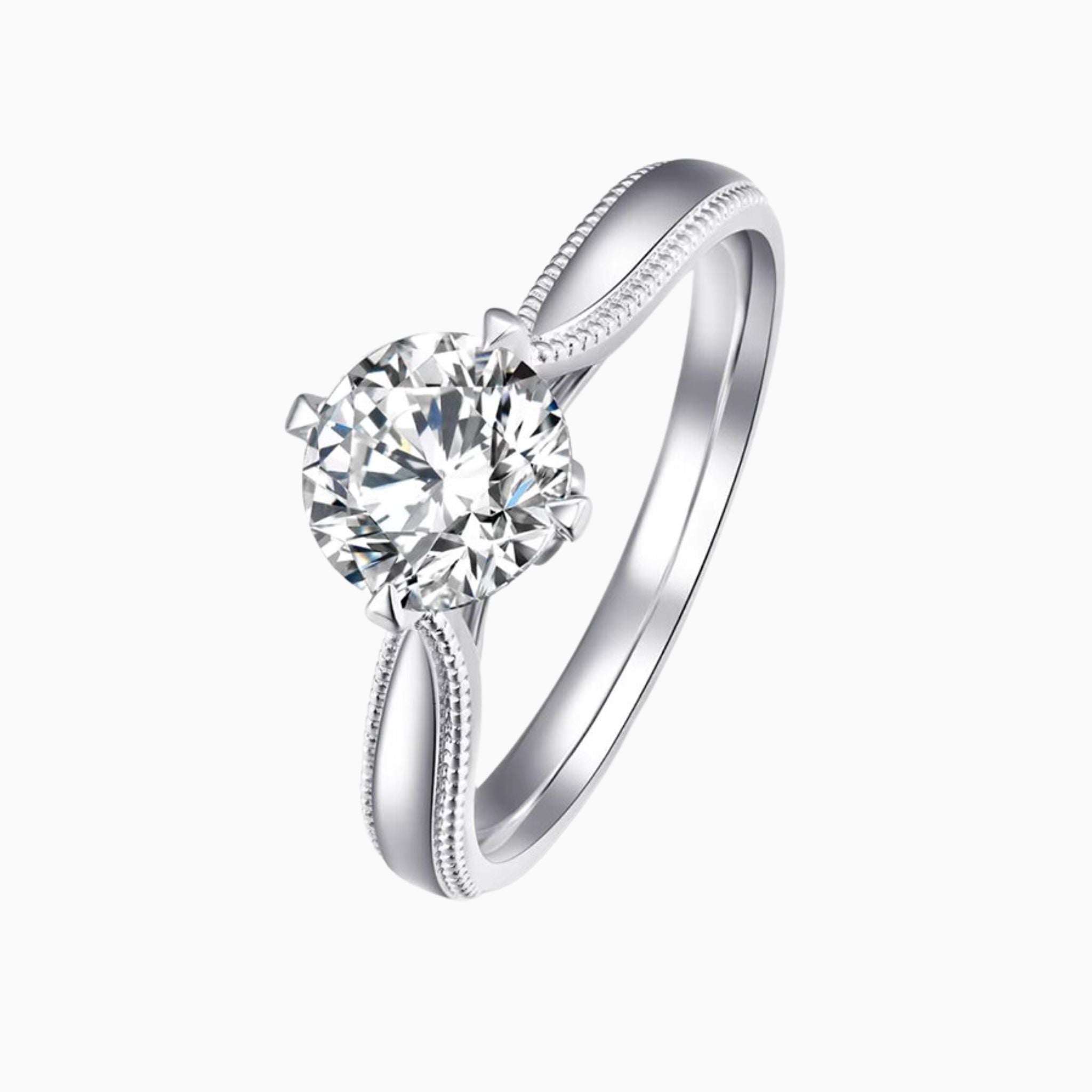 Tanaisie  Round Brilliant Engagement Ring: 1 - Carat