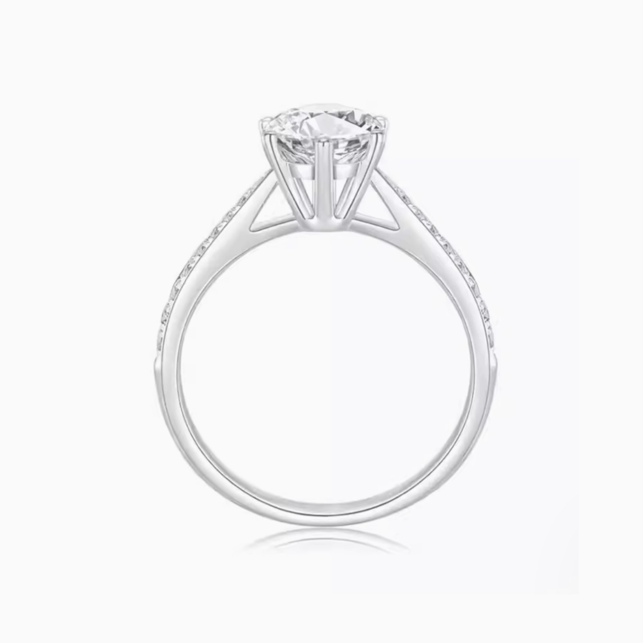 Fleurie Embrace Pavé Engagement Ring