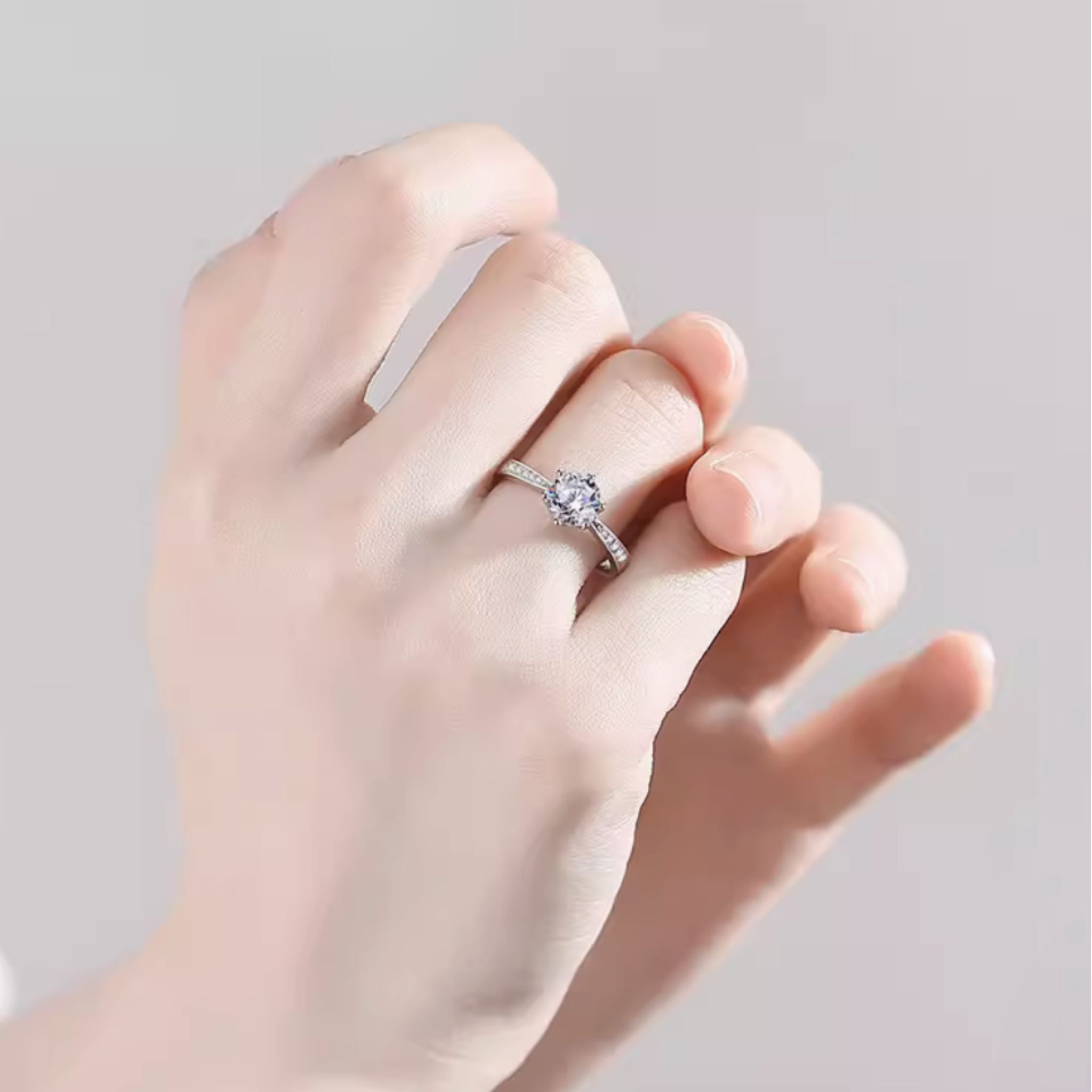 Fleurie Embrace Pavé Engagement Ring