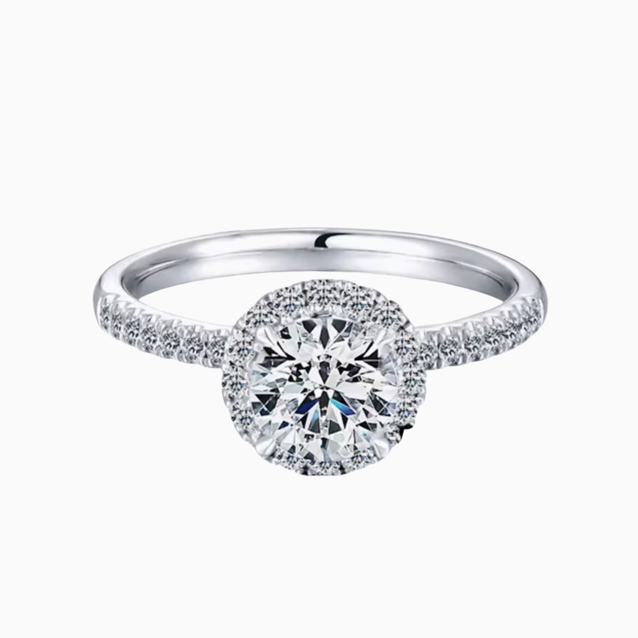 Halo of Love Engagement Ring