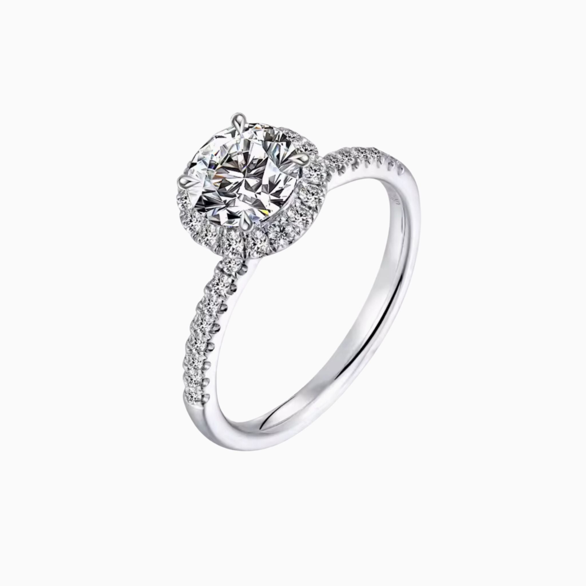 Halo of Love Engagement Ring