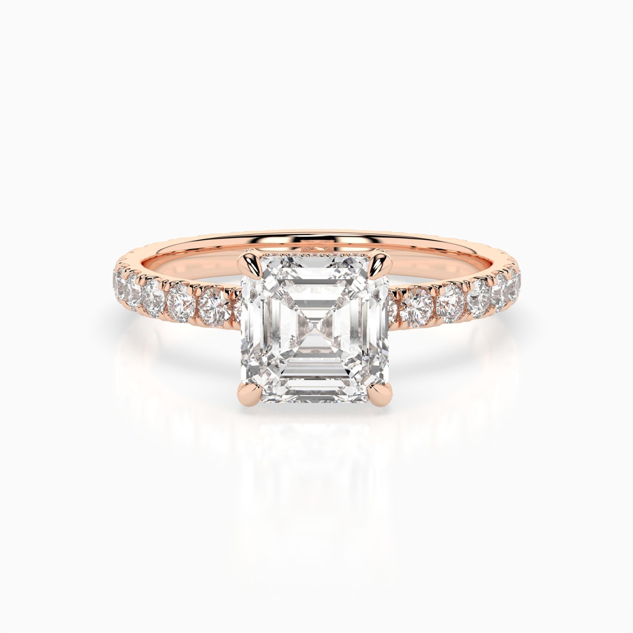 Elize Asscher Pavé Hidden Halo Engagement Ring