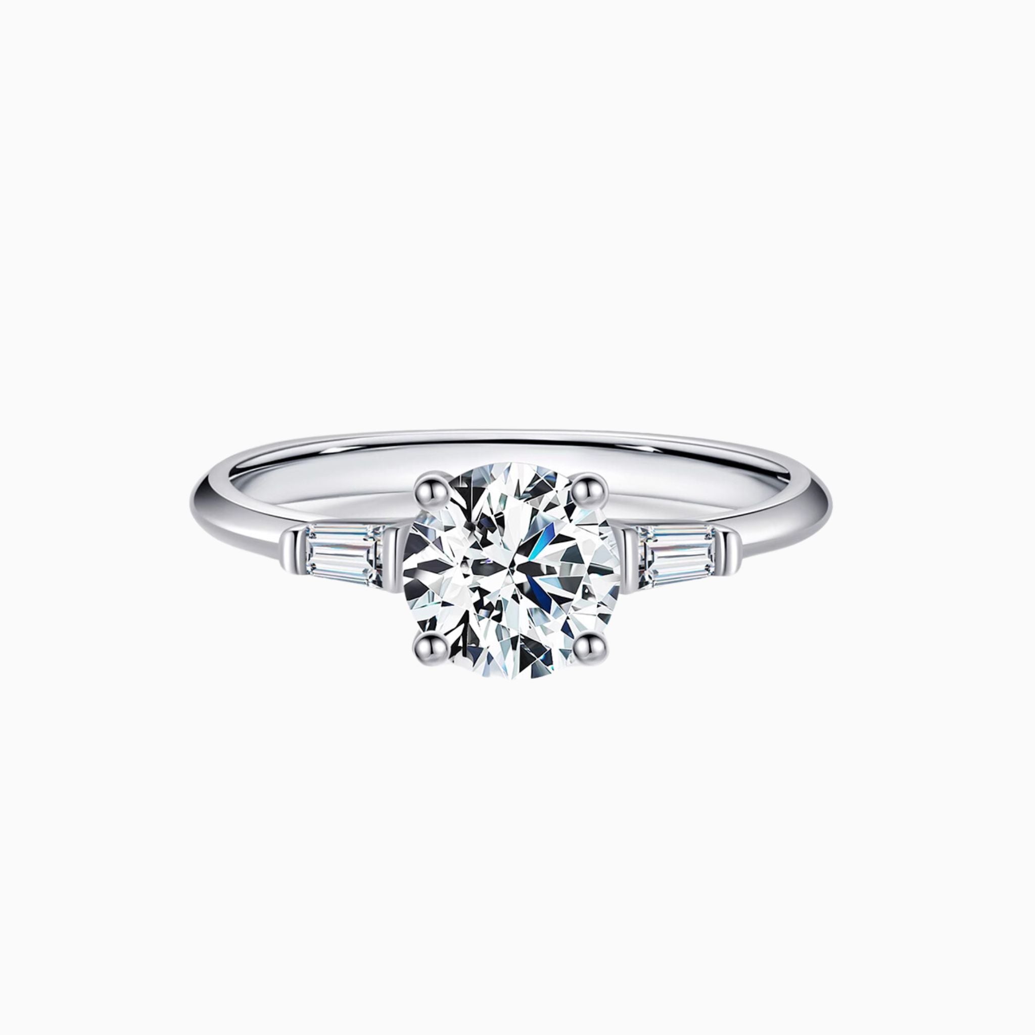 Frene Trilogy Round Engagement Ring