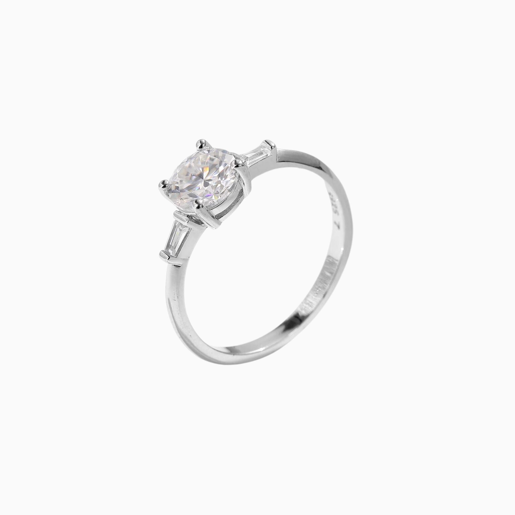 Frene Trilogy Round Engagement Ring