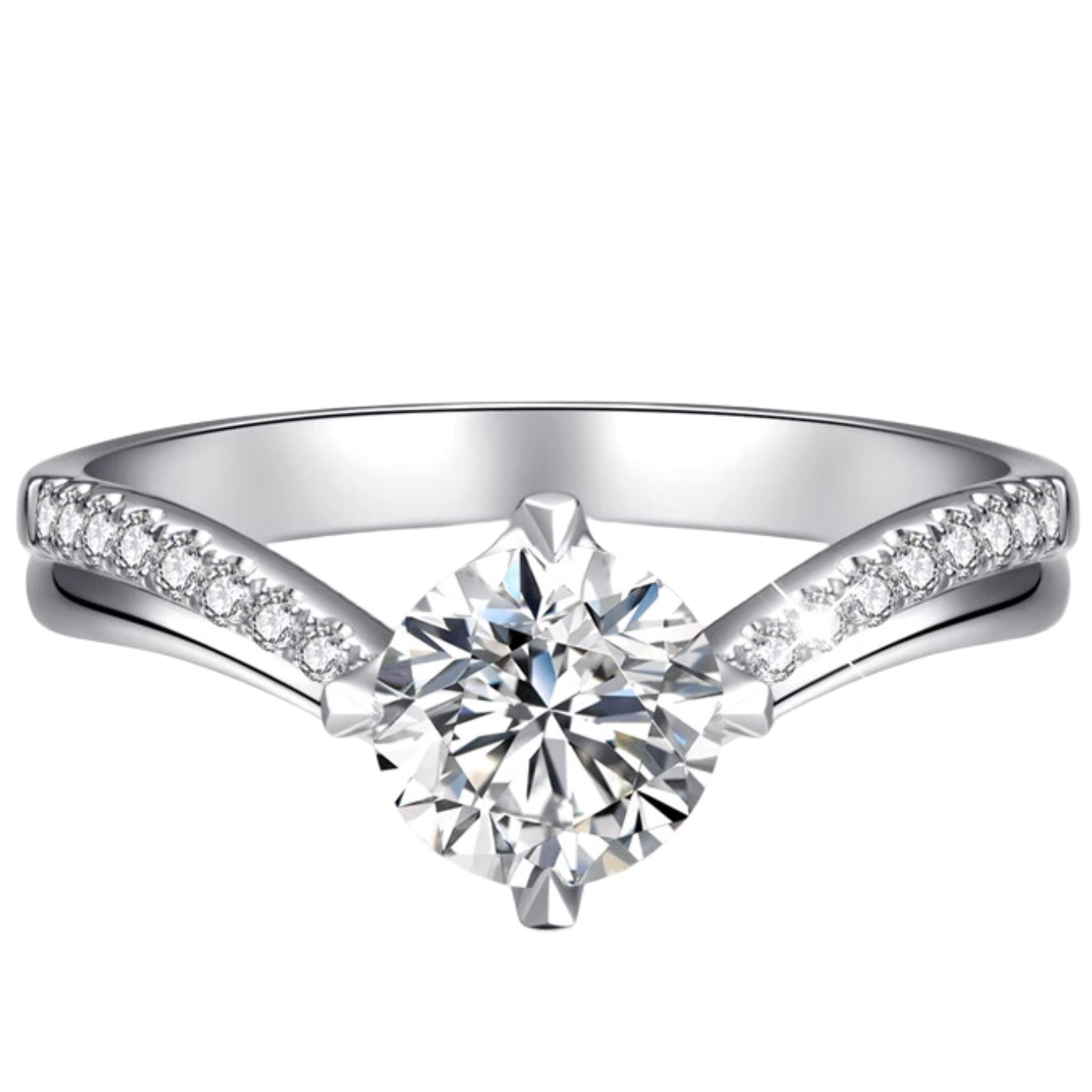 Lavande Double Band: 1 - Carat