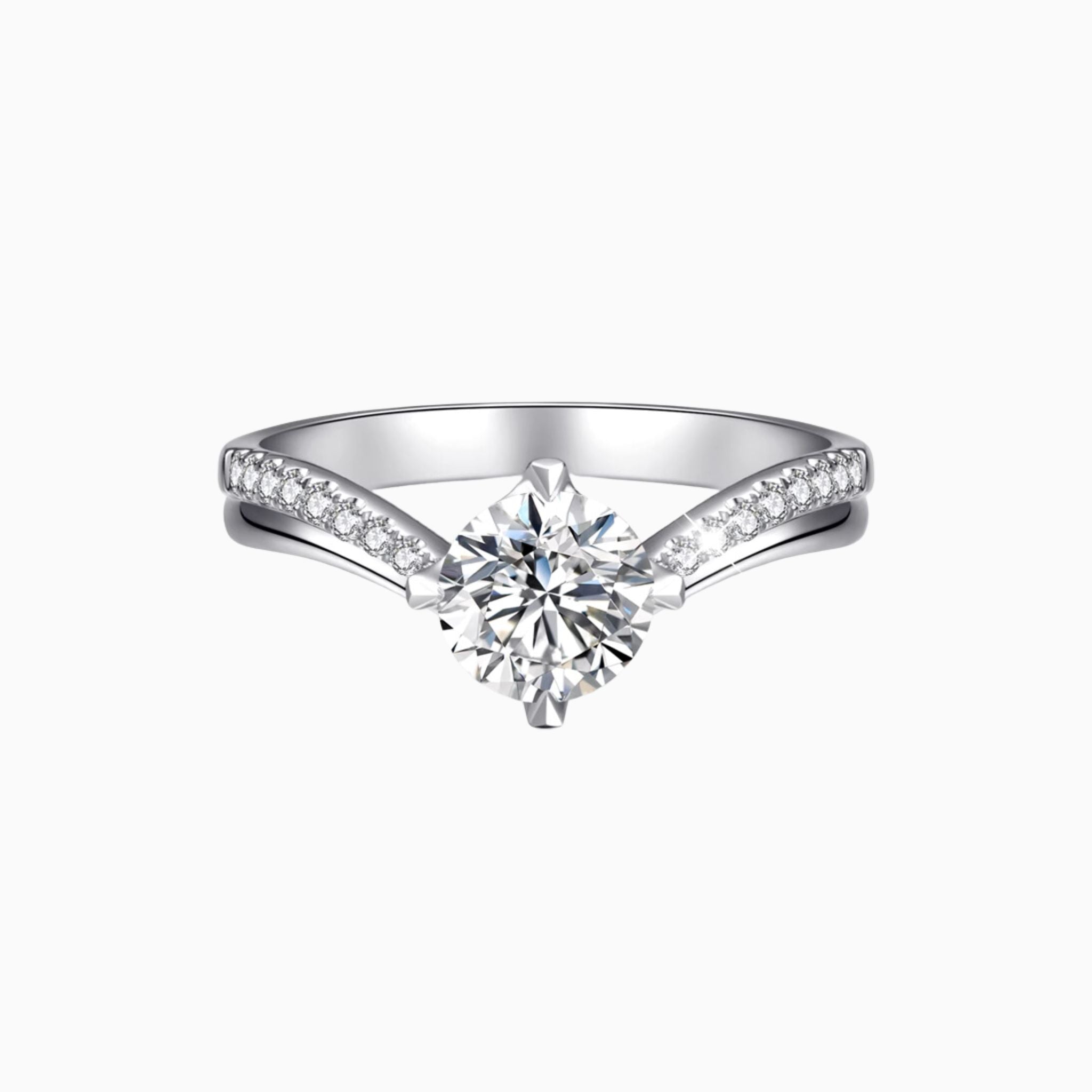 Lavande Pavé Engagement Ring