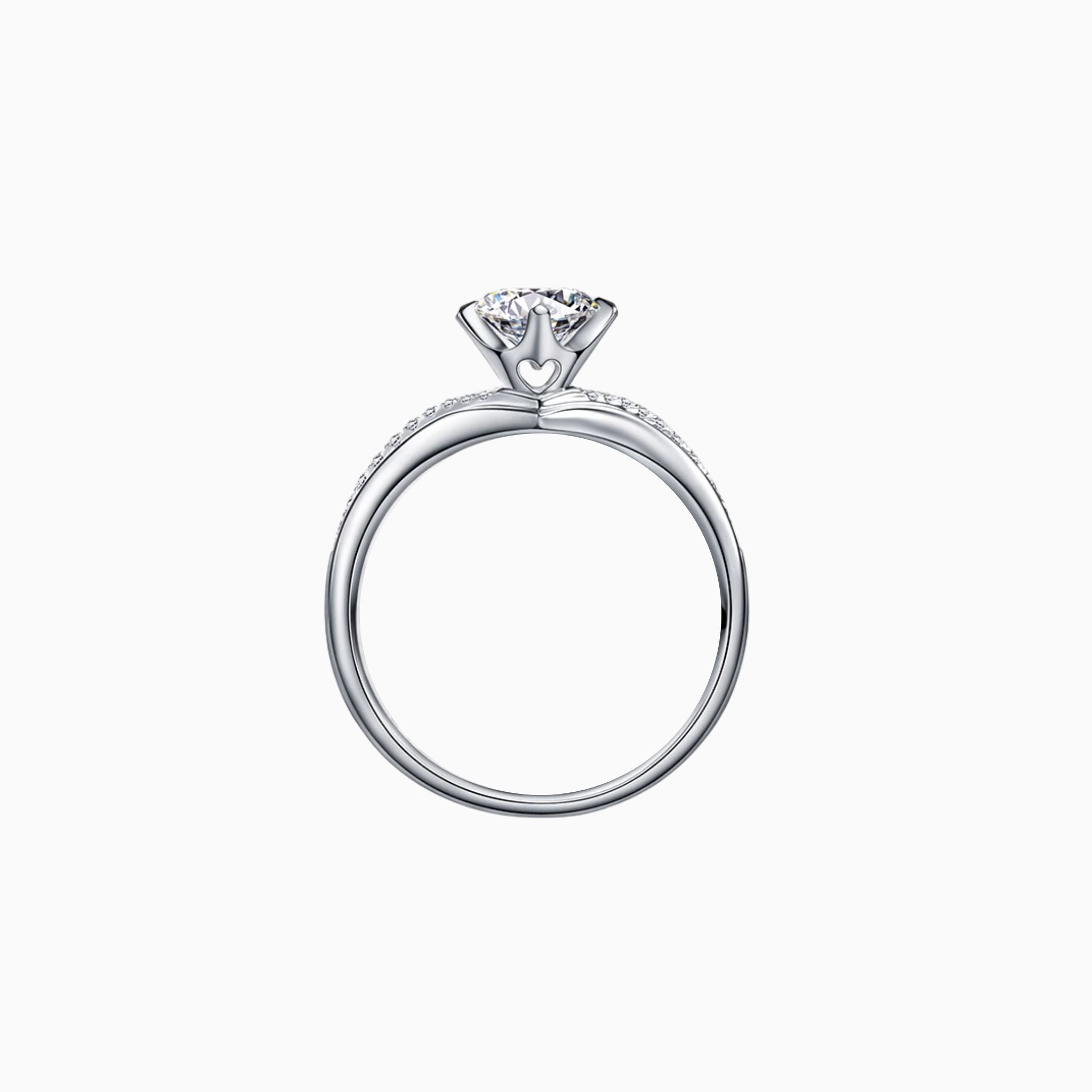 Lavande Pavé Engagement Ring