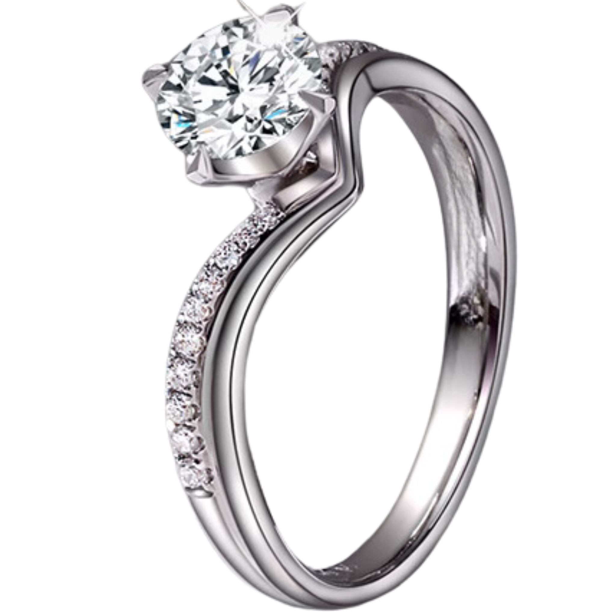 Lavande Double Band: 1 - Carat