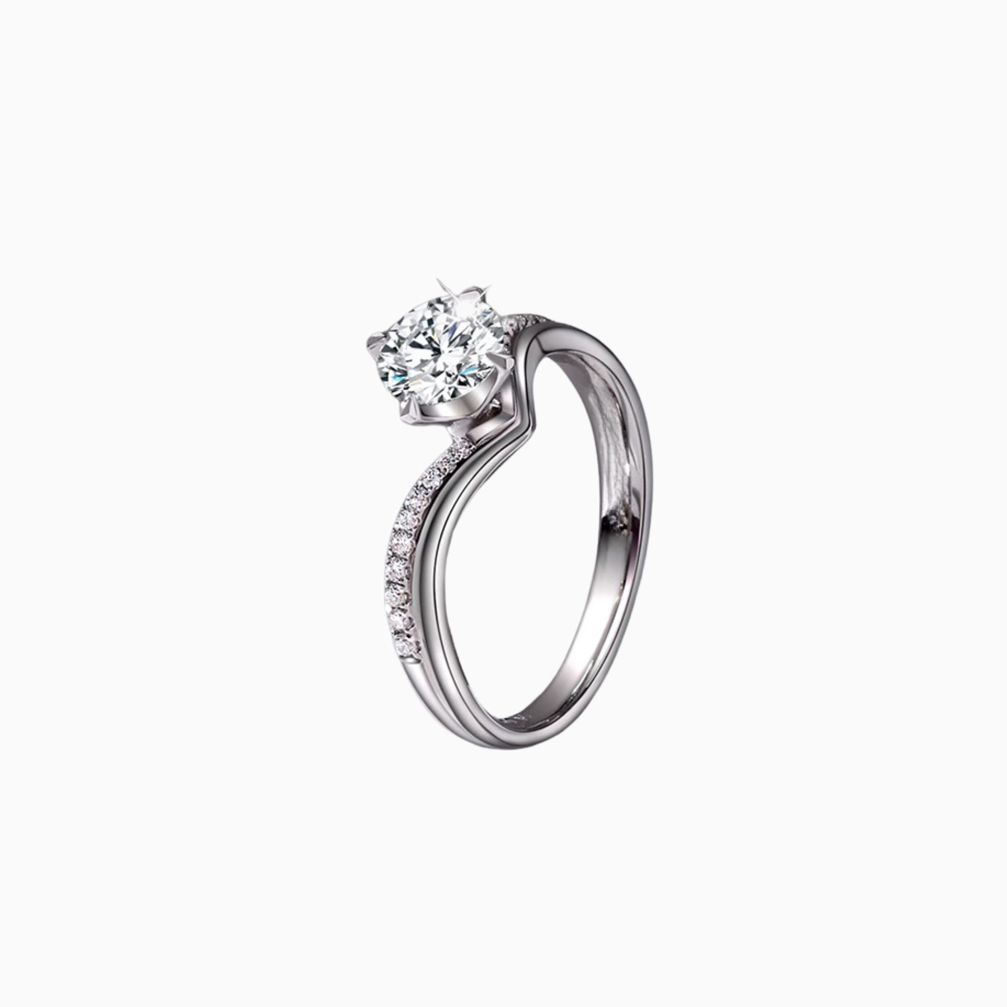 Lavande Pavé Engagement Ring