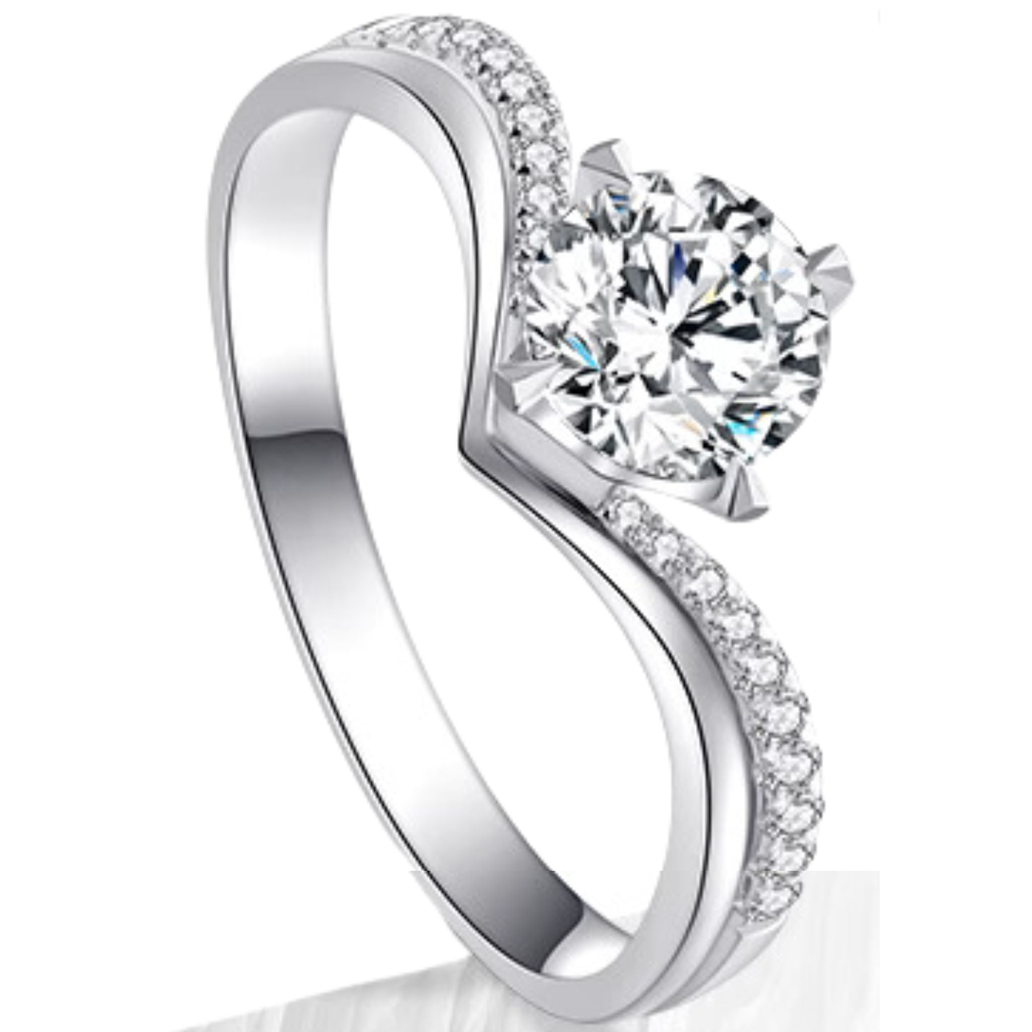 Lavande Double Band: 1 - Carat