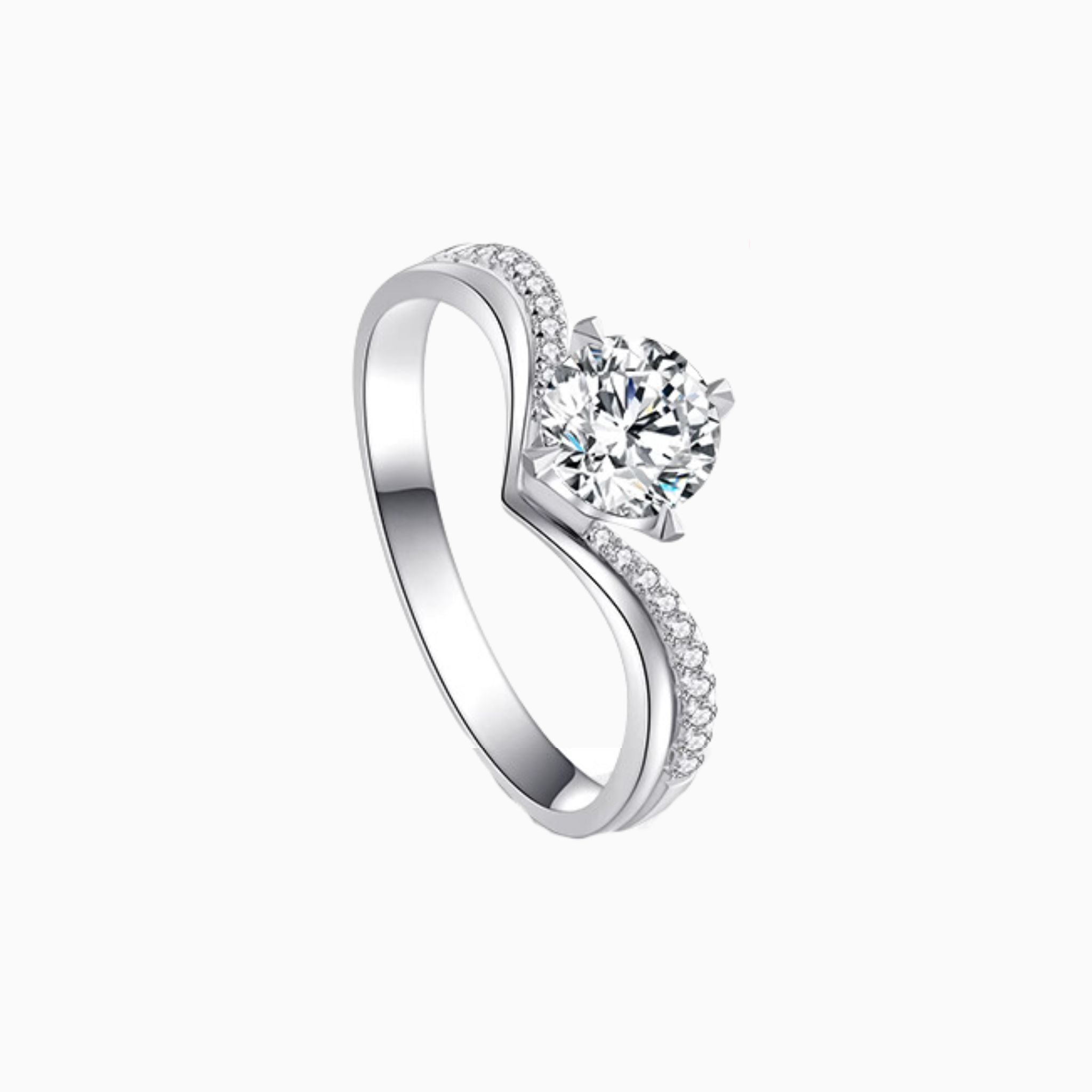 Lavande Pavé Engagement Ring