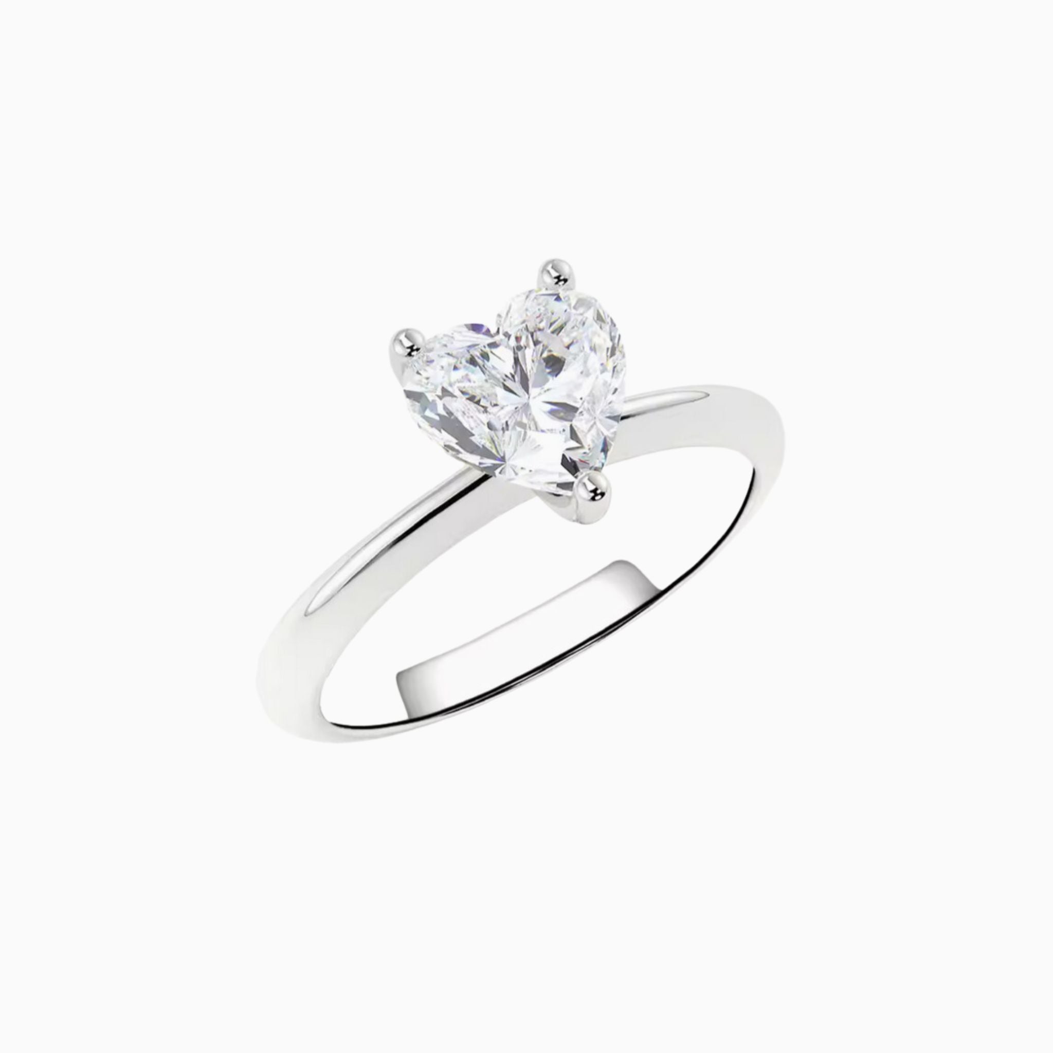 Fleurie Classic Heart Brilliant Solitaire