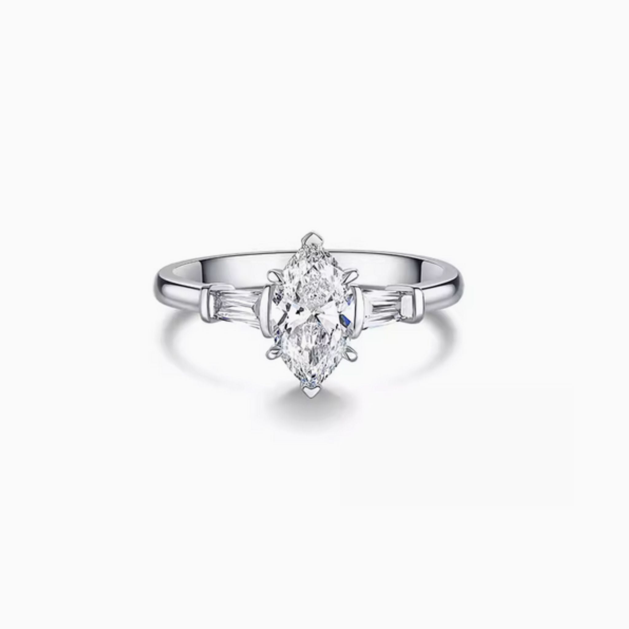 Marquise Three Stone Engagement Ring