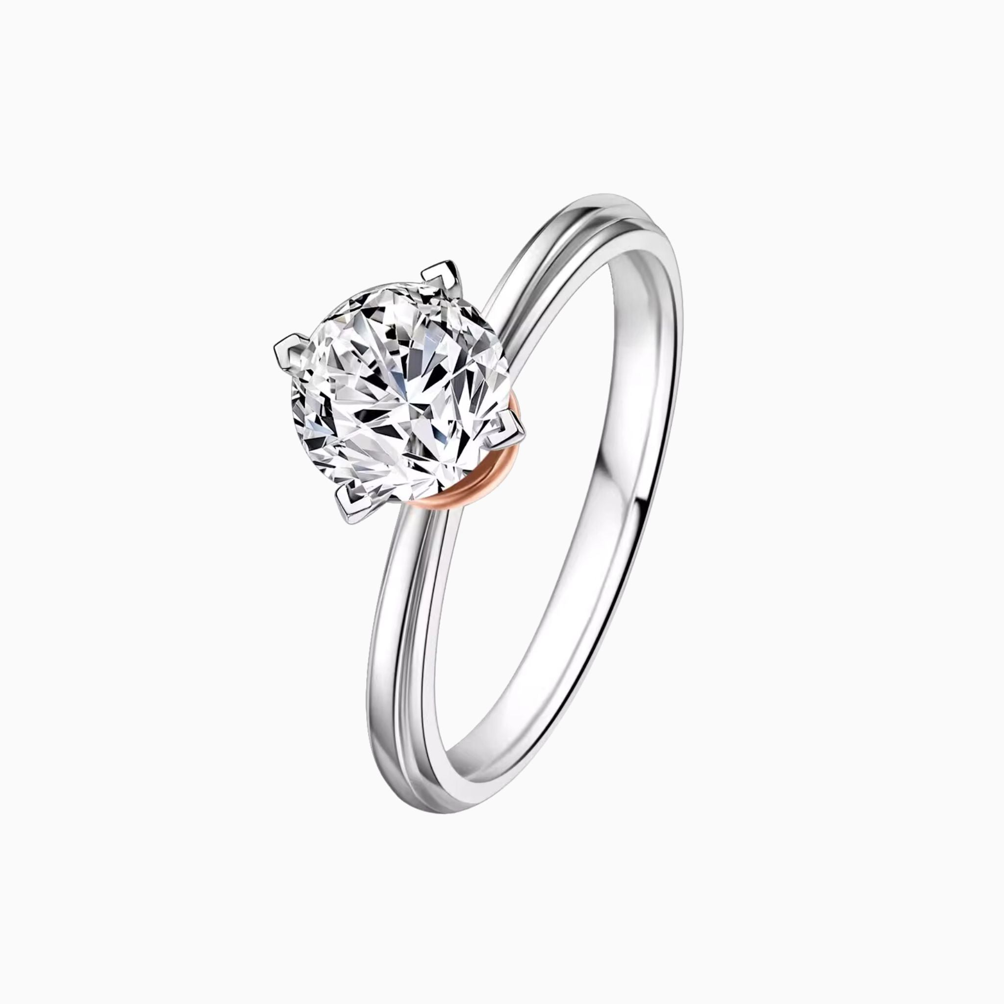 Aurora Crown Duo Gold Engagement Ring