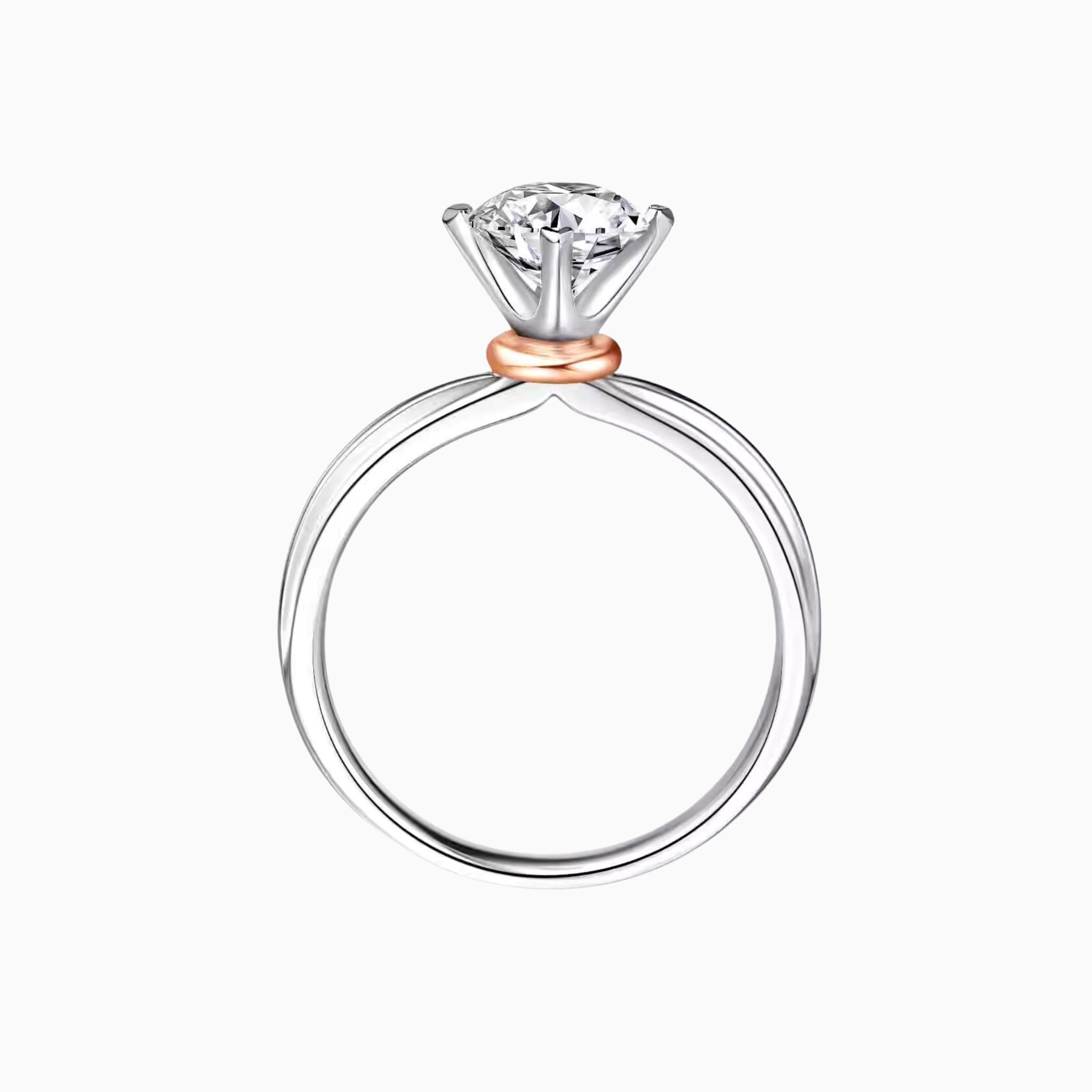 Aurora Crown Duo Gold Engagement Ring