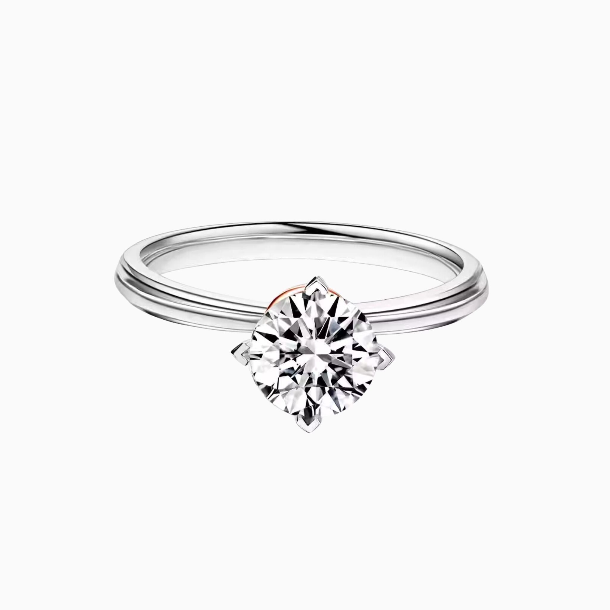 Aurora Crown Duo Gold Engagement Ring