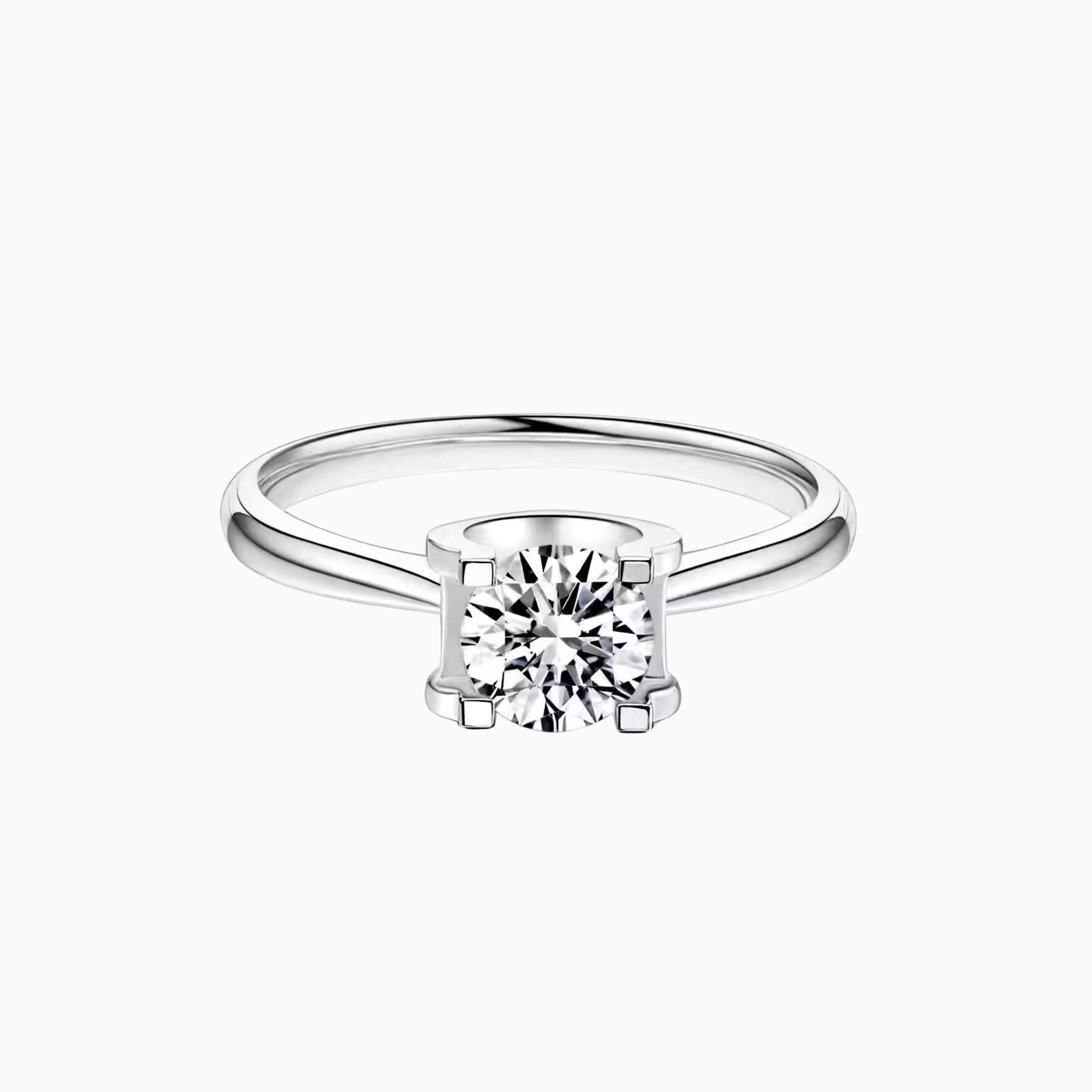 Lumina Floating Round Brilliant Engagement Ring